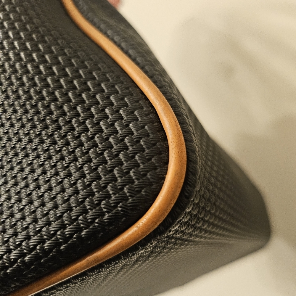 Yves Saint Laurent Vintage Woven Canvas Boston Bag - Picture 15 of 15